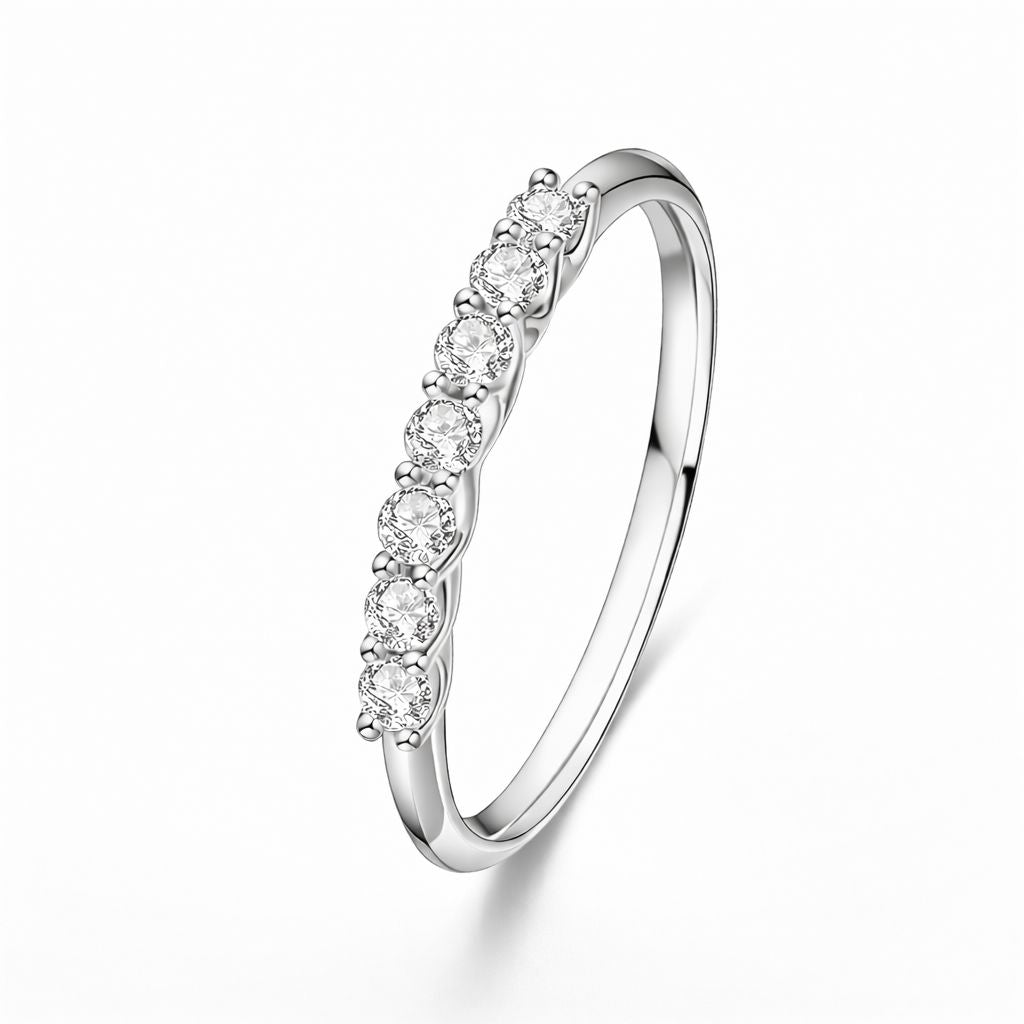 Opulence Round Anniversary/Wedding Band Moissanite/Lab Diamond 1ct