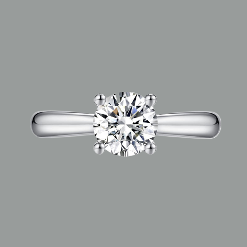 1.00ct Moissanite Diamond Engagement Ring, 925 Sterling Silver Ring