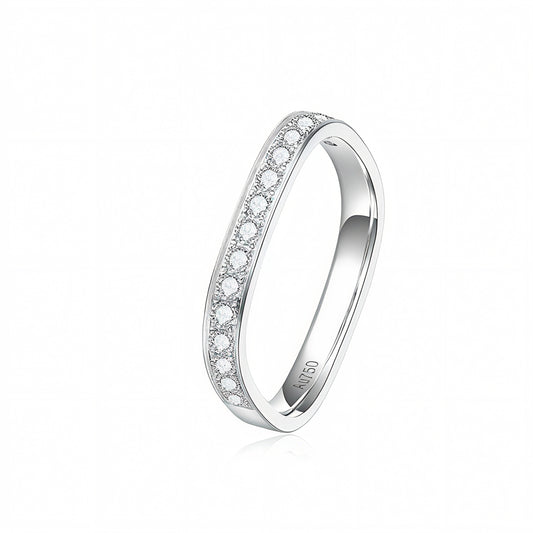 Prestige Square Cut Anniversary/Wedding Band Moissanite/Lab Diamond 1ct