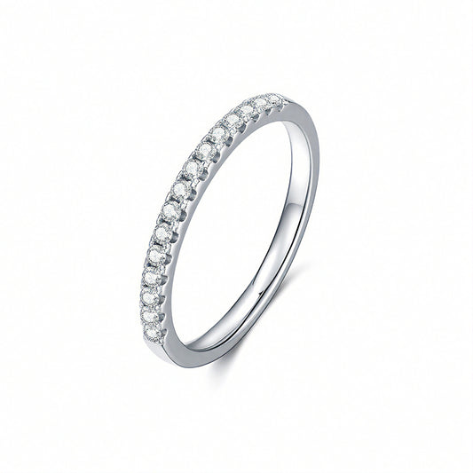 Infinity Round Anniversary/Wedding Band Moissanite/Lab Diamond 1ct