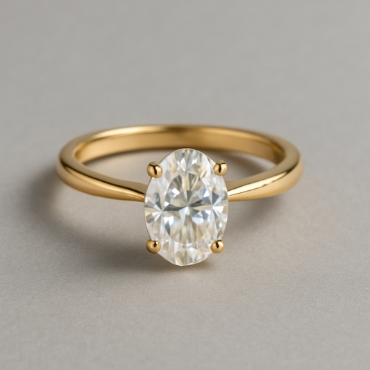 Round Cut 6 Claw Diamond Engagement Ring